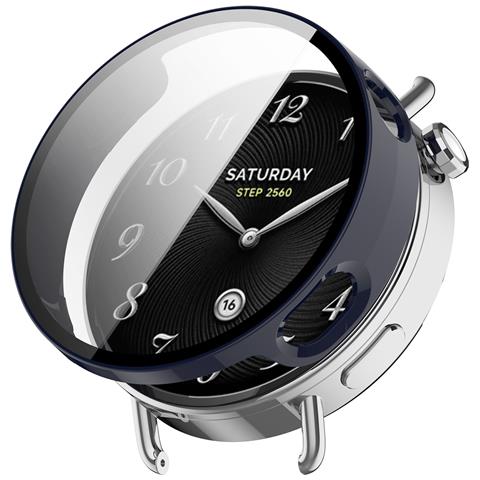 Custodia Protettiva 2 In 1 Per Xiaomi Watch S4 41mm: Protezione Completa Dello Schermo Blue - Foto 6
