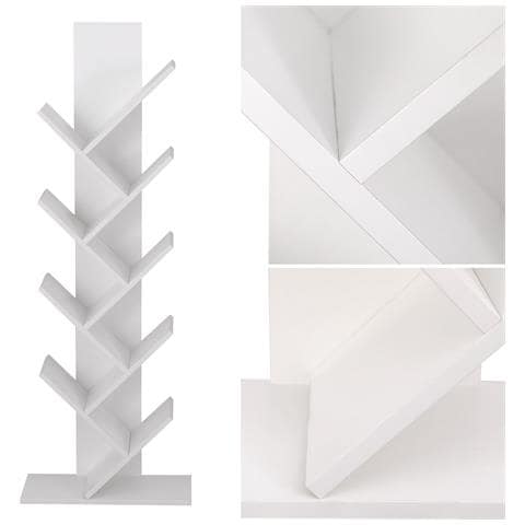 Libreria Inclinata A 8 Ripiani Bianco Simone - Foto 9
