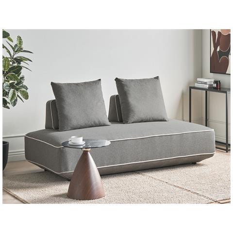 Chaise Longue Seillans Tessuto Grigio - Foto 1