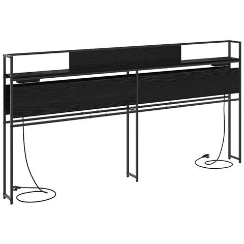 Testata contenitore Rovere nero 180 cm Legno multistrato - Foto 1