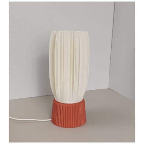 Lampada Da Scrivania Usb Dimmerabile Con Base Stampata In 3d - Luce Ambientale Da Comodino In Stile Nordico - Foto 2