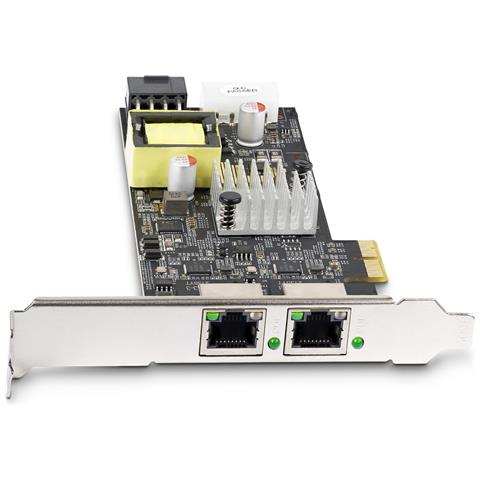Scheda di Rete PoE NBASE-T a 2 Porte da 2,5 Gb, NIC Multi-Gigabit 802.3af /at PoE+, 2x Intel I225-V. Interfaccia LAN PCI Express, Alimentata da PCIe - Foto 6