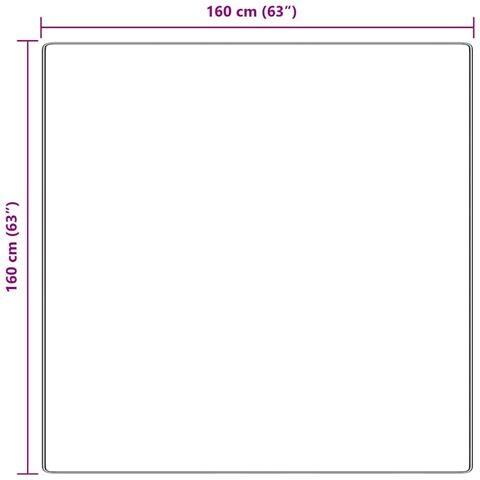 Tappeto Grigio 160 x 160 cm Polipropilene - Foto 8