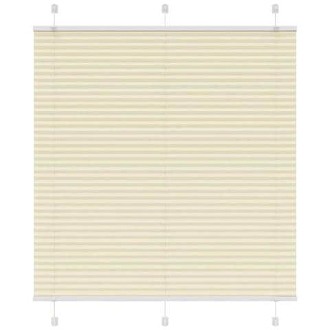 Tenda Plissettata Crema 120x100 cm Larghezza Tessuto 119,4 cm - Foto 1