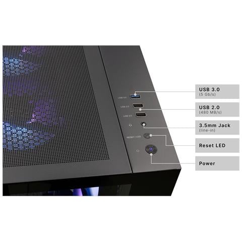 92712 PC /stazione di lavoro Intel® Core™ i9 i9-14900KF 32 GB DDR4-SDRAM 2 TB SSD NVIDIA GeForce RTX 5060 Ti Windows 11 Home Nero - Foto 8