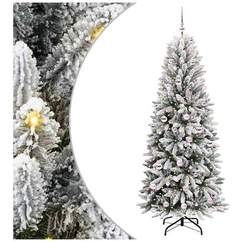 Albero di Natale artificiale con 300 LED Bianco 210 cm - Foto 1