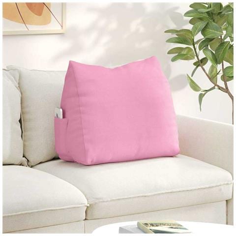 Cuscino per Schiena Rosa 60 x 20 x 50 cm Tessuto - Foto 2
