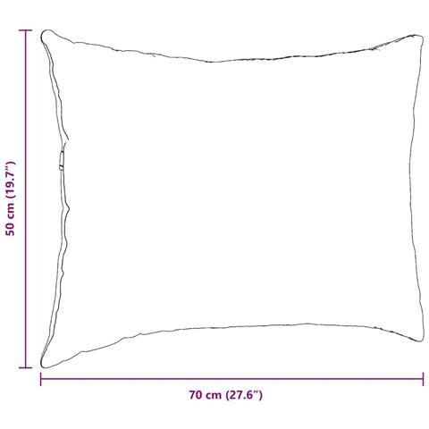 Cuscini da Divano 2 pcs Rosa 70 x 50 cm Tessuto in Cords - Foto 9