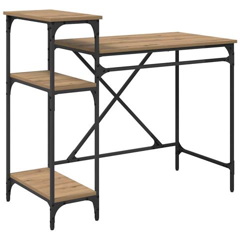 Scrivania Rovere artigianale 105 x 50 x 90 cm Legno multistrato - Foto 1