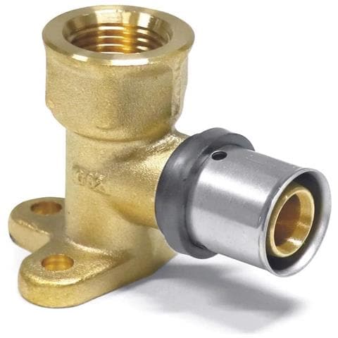 Pressfitting Angolo A Parete Semplice 20 X 2 - 1/2  Ig 52 Mm - Foto 1