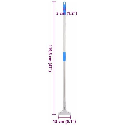 Manici per Tergipavimento 119,5cm in Acciaio e Plastica - Foto 5
