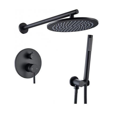 Miscelatore doccia, Blackswan, tipo M68.3, modello nero opaco, misura 30 cm - Foto 1