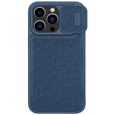 Cover per iPhone 15 Pro - Pelle /PU, Blu, Antiurto - Foto 1