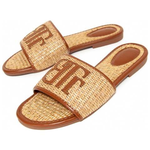 Sandali Piatti Besapla Camel Cammello Materiale Sintetico - Foto 1