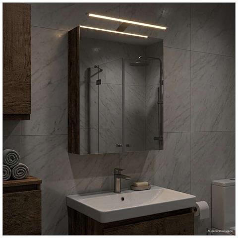 Mobiletto per specchio da bagno Legno vecchio 50 x 14,5 x 70 cm - Foto 2