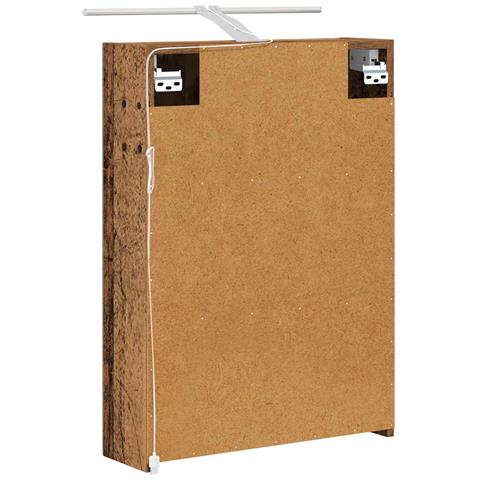 Mobiletto per specchio da bagno Legno vecchio 50 x 14,5 x 70 cm - Foto 9