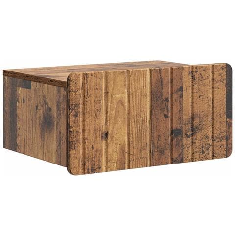 Mobiletto da notte a muro Legno antico 49 x 34,5 x 24 cm - Foto 1