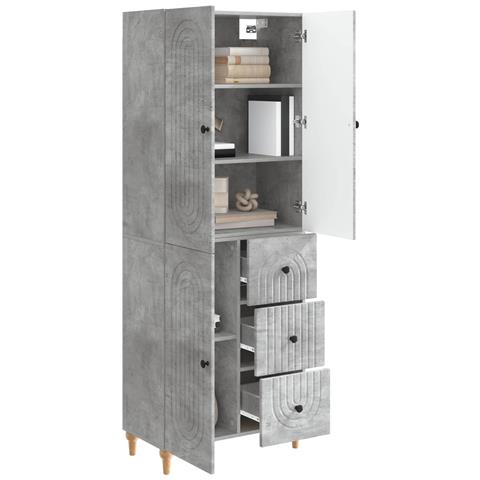 Set di armadi 2 pcs 66 x 34,5 x 90 cm Legno ingegnerizzato - Foto 2