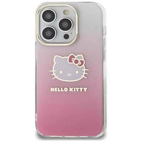 Hello Kitty Iml Gradient Electrop Kitty Head Case Per Iphone 15 Pro Max - Rosa - Foto 1
