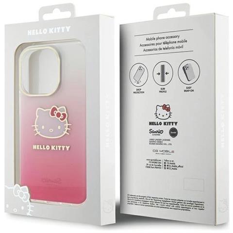 Hello Kitty Iml Gradient Electrop Kitty Head Case Per Iphone 15 Pro Max - Rosa - Foto 2