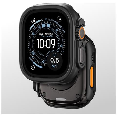 Custodia Protettiva Amazingthing Minimal Per Apple Watch Ultra 3 49 Mm, Nera. - Foto 5