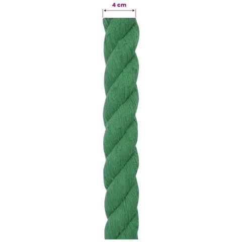 Corda di Cotone 40 mm 5 m Verde 100% Cotone - Foto 6