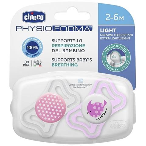 Succhietto Light Girl Silicone 2-6 Mesi 2 Pezzi - Foto 1