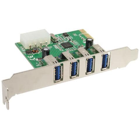 Controller PCIe USB 3.0 4 Porte + Adattatore Low Profile - Foto 1