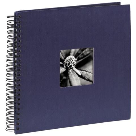 Fine Art spirale blu 36x32 50 pagine nere 090142 - Foto 1