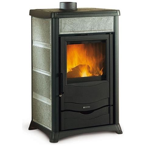Stufa a Legna Rossella Plus Potenza Termica Nominale 8 kW 229 m3 Riscaldabili Colore Pietra Naturale - Foto 9