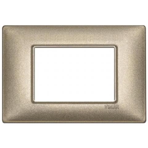 Placca 3 Moduli Bronzo Metallizzato Plana 14653.70 - Foto 7
