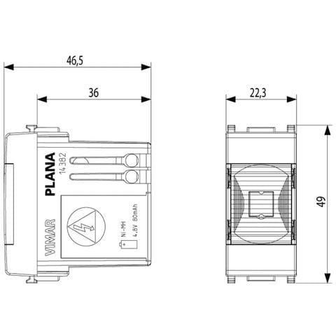 Lampada Emergenza Led 230v Autonomia 2 Ore -   Plana 14382 - Foto 2