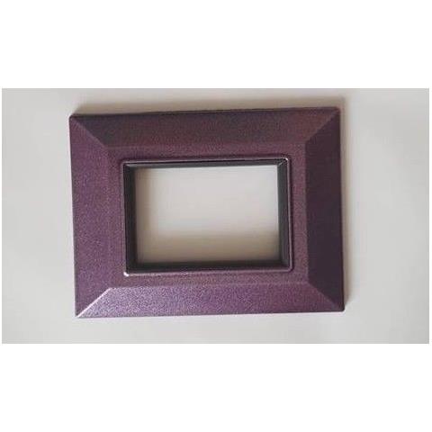 Placca Placchetta Placchette Compatibili Per Serie Axolute Bticino Sq Colorate - Viola Metallizzato 4 - Foto 1