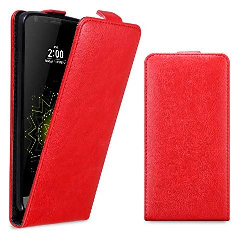 Custodia Compatibile Con Lg G5 In Rosso Mela - Coperchio Protettivo In Design Flip Con Chiusura Magnetica - Foto 2
