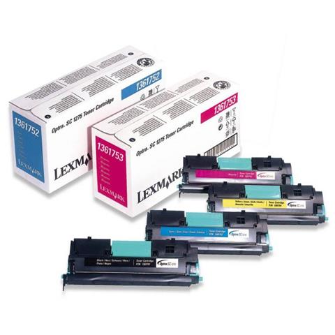 1361752 Toner Originale Ciano per Lexmark SC 1275 / SC 1275c Capacità 3500 Pagine - Foto 2