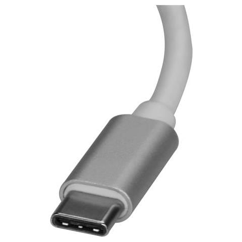 Adattatore di rete USB-C a RJ45 Gigabit Ethernet Gbe - M / F - Argento - Foto 3