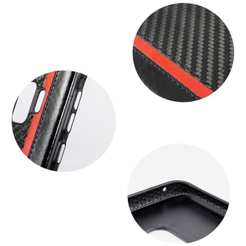 Custodia F-case Tpu Silicone Elegant Feber Cover Case Per Samsung Galaxy S9 G960 Carbon Black - Foto 5