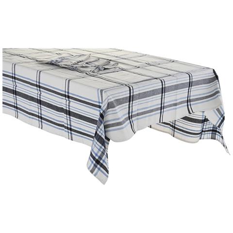 Tovaglia E Tovaglioli Dkd Home Decor 250 X 150 X 0,5 Cm Beige Azzurro - Foto 1