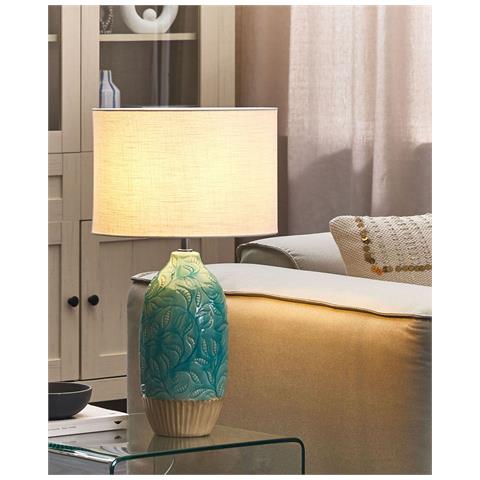 Lampada Da Tavolo Ataba Ceramica Turchese - Foto 8