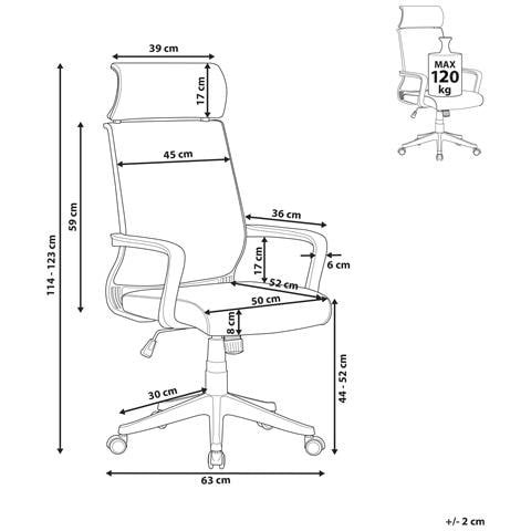 Sedia Da Ufficio Leader Pelle Sintetica Grigio - Foto 2