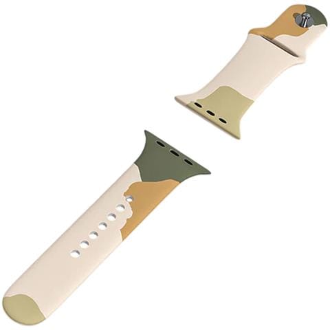 Cinturino Per Apple Watch 42/44/45mm In Tpu Patchwork, Verde - Foto 2