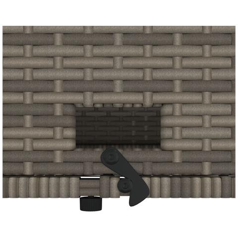 Divano Da Giardino Con Cuscini 2 Posti Grigio In Polyrattan - Foto 8