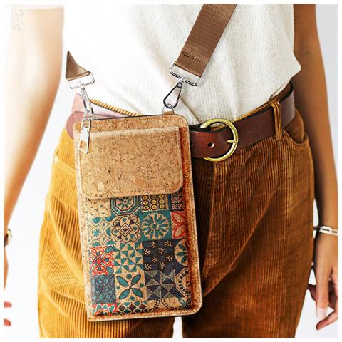 Borsello Sughero, Collezione Corkmosaic Chiusure Cerniere / Magnetica - Foto 5