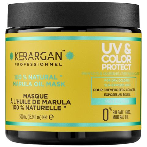 Maschera Protettiva Uv & Colore All'olio Di Marula Per Capelli Secchi E Colorati - Idrata, Rivitalizza, Protegge - Senza Solfati, Gmo, Olio Minerale - 500ml - Foto 1