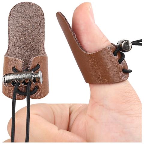 Protezione Per Le Dita Regolabile A Strato Singolo Per Tiro Con L'arco Brown - Foto 1
