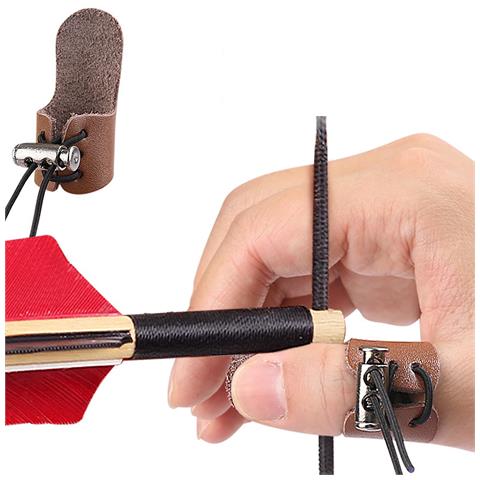 Protezione Per Le Dita Regolabile A Strato Singolo Per Tiro Con L'arco Brown - Foto 5