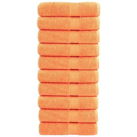 Asciugamani SOLUND 10 pz Arancioni 50x100 cm 600 g /m² - Foto 1