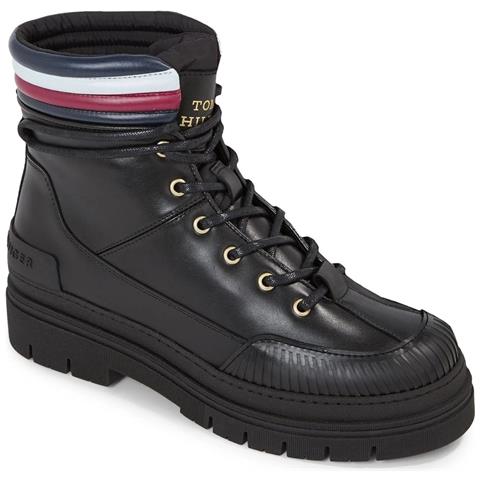 Corporate Outdoor Boot Stivaletti Pelle Scarpe Donna Nero Eu 36, Fw0fw07501 Bds - Foto 1