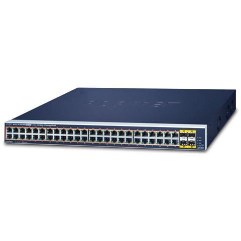 GS-4210-48P4S switch di rete Gestito L2/L4 Gigabit Ethernet (10/100/1000) Supporto Power over Ethernet (PoE) 1U Blu - Foto 1