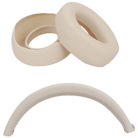 Custodia Protettiva In Silicone Per Cuffie Beats Studio3 - Padiglioni E Archetto Beige - Foto 1